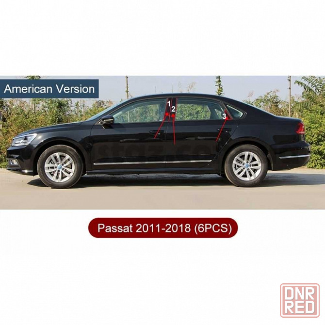 Накладки (наклейки) на стойки дверей Volkswagen Passat NMS B7 B8 USA Запорожье - изображение 2