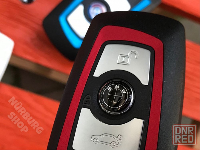 Алюминиевая эмблема на ключ BMW юбилейная черная черно-белая наклейка Запорожье - изображение 5