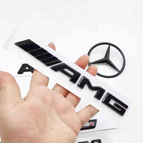 Комплект емблем шильдик логотип Мерседес w205 w204 c class c63 amg v8 Запорожье