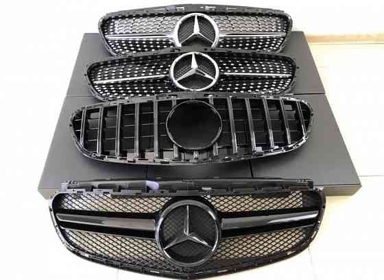 Решетка мерседес Mercedes блек GT Запорожье