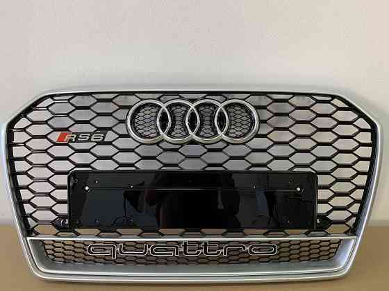 решетка радиатора Audi Ауди Q5 2012-2016 год в стиле S RS Запорожье
