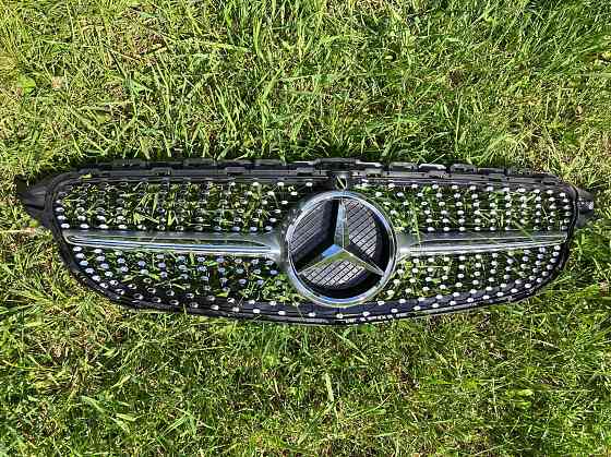 Решетка mercedes C W205 2014-2018год.диамантовая (серая) с камерой. Запорожье