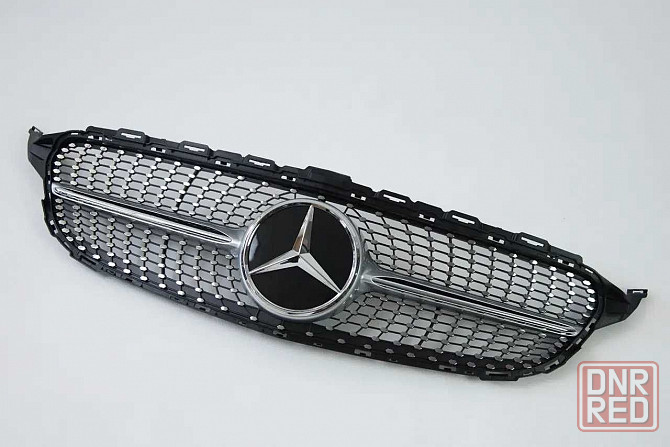 Решетка mercedes C W205 2014-2018год.диамантовая (серая) с камерой. Запорожье - изображение 6