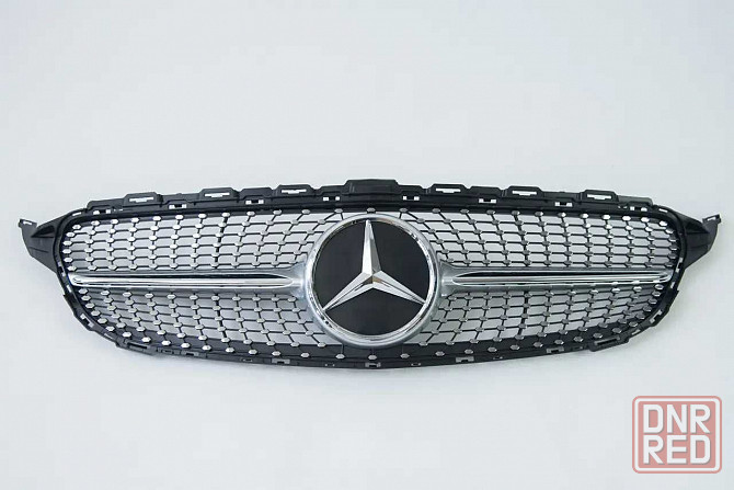 Решетка mercedes C W205 2014-2018год.диамантовая (серая) с камерой. Запорожье - изображение 5