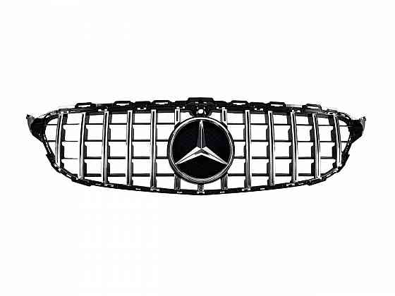 Решетка рад. mercedes C W205 14-18год.GTстиль (chrome Black) с камерой Запорожье