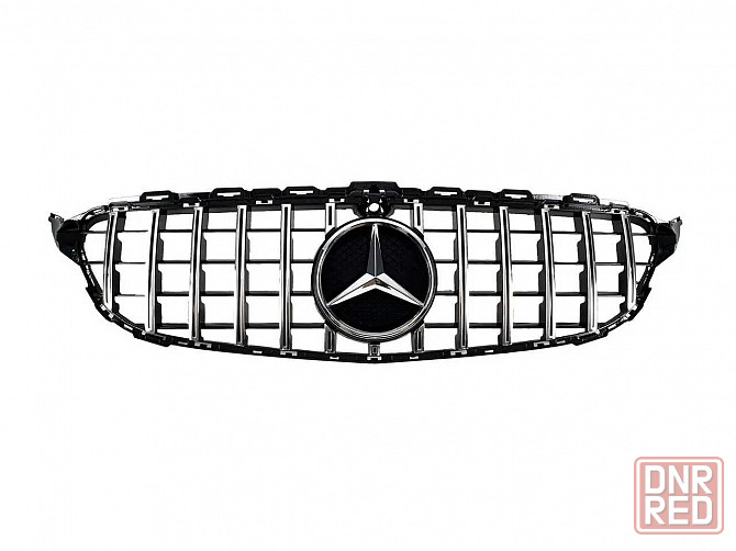 Решетка рад. mercedes C W205 14-18год.GTстиль (chrome Black) с камерой Запорожье - изображение 5