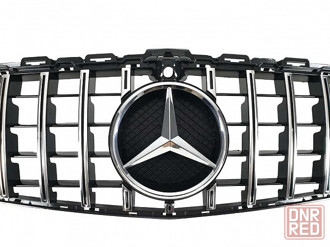 Решетка рад. mercedes C W205 14-18год.GTстиль (chrome Black) с камерой Запорожье - изображение 6