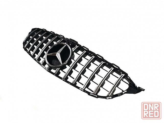Решетка рад. mercedes C W205 14-18год.GTстиль (chrome Black) с камерой Запорожье - изображение 7