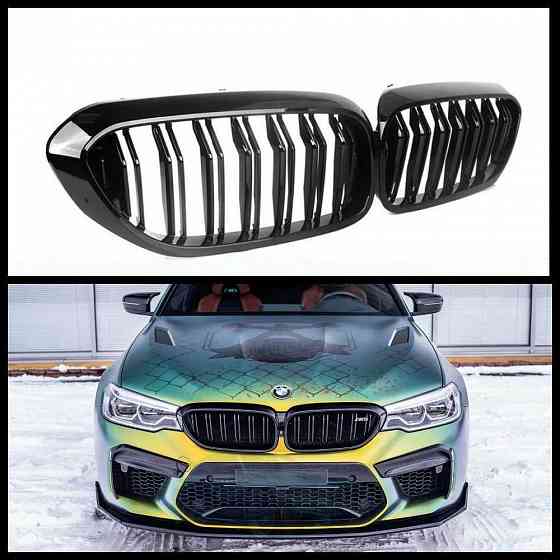 Решетка радиатора двойная BMW G30 G31 G38 цвет черный (комплект) Запорожье
