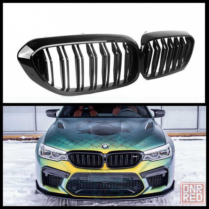 Решетка радиатора двойная BMW G30 G31 G38 цвет черный (комплект) Запорожье - изображение 1