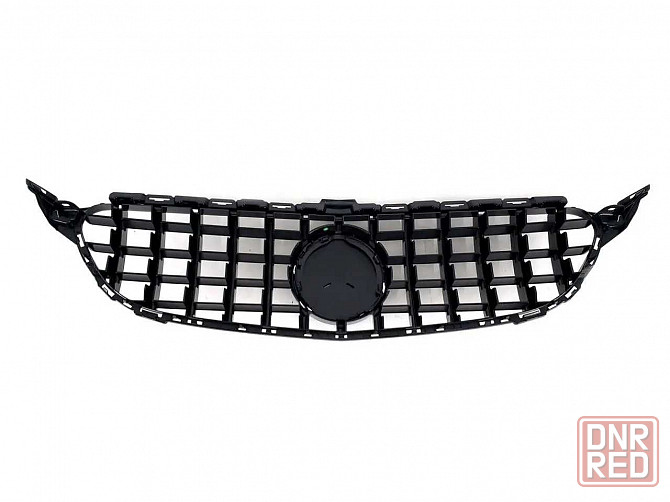Решетка mercedes C W205 2019-2021г.GT стиль (chrome Black) без камеры Запорожье - изображение 7