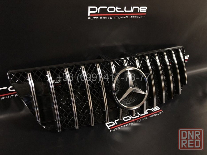 Решетка GT Panamericana Mercedes M-Class W164 ML350 ML500 ML550 ML280 Запорожье - изображение 5