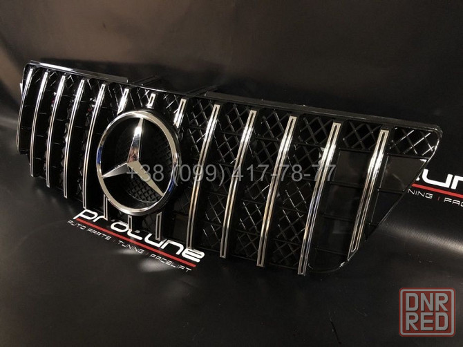 Решетка GT Panamericana Mercedes M-Class W164 ML350 ML500 ML550 ML280 Запорожье - изображение 3