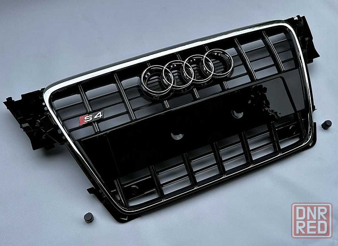Решетка радиатора Audi A4 B8 (07-11) тюнинг стиль S4 (хром) Запорожье - изображение 2