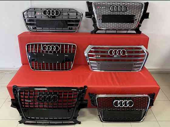 Решётка радиатора Audi Ауди A1 А3 A4 A5 A6 A7 A8 Q5 Q3 Q7 Q8 глянец Запорожье