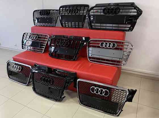 Решётка радиатора Audi Ауди A1 А3 A4 A5 A6 A7 A8 Q5 Q3 Q7 Q8 глянец Запорожье