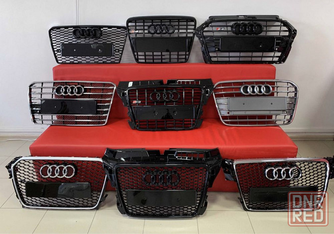 Решётка радиатора Audi Ауди A1 А3 A4 A5 A6 A7 A8 Q5 Q3 Q7 Q8 глянец Запорожье - изображение 8