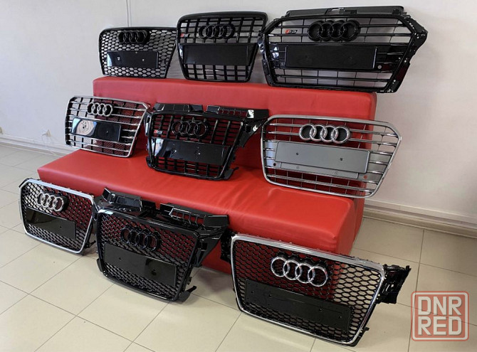 Решётка радиатора Audi Ауди A1 А3 A4 A5 A6 A7 A8 Q5 Q3 Q7 Q8 глянец Запорожье - изображение 7