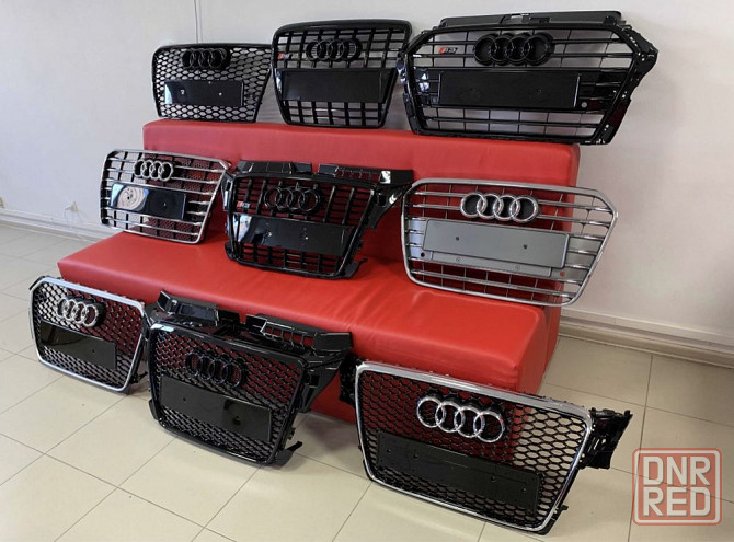 Решётка радиатора Audi Ауди A1 А3 A4 A5 A6 A7 A8 Q5 Q3 Q7 Q8 глянец Запорожье - изображение 3