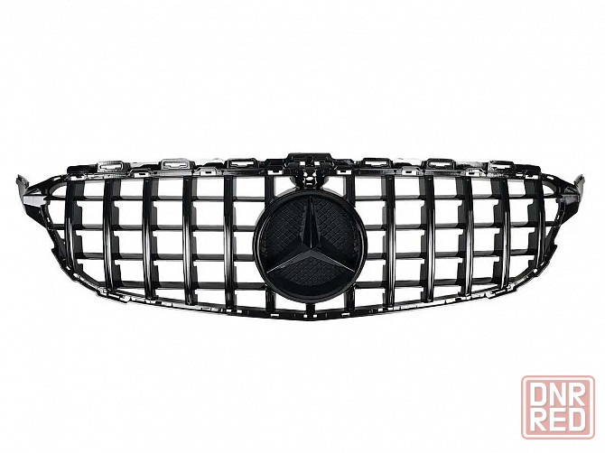 Решетка рад. mercedes C W205 14-18год.GT стиль ( Black) с камерой Запорожье - изображение 1