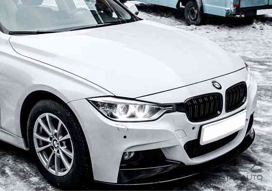Диффузор сплитер бампера губа BMW 3 F30 Черный глянец бмв Запорожье
