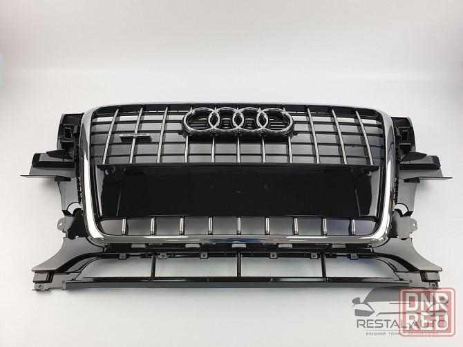 Решетка радиатора Audi Q5 2008-2012год Черная с хромом (в стиле S-Line Запорожье - изображение 1