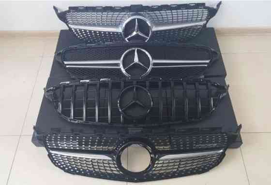Решетка радиатора Mercedes C w203 w204 w205 (99-20) AMG C63 Diamond Gt Запорожье