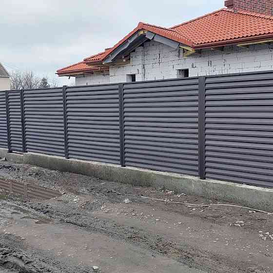 Ворота с автоматикой.Забор из профнастила.Сайдинг.Еврозабор. Запорожье