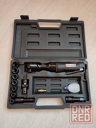 Гайковерт угловой пневмо в кейсе +набор головок 1/2 INTERTOOL PT 1110 Запорожье - изображение 1