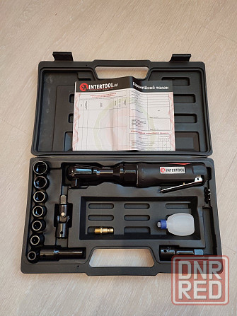 Гайковерт угловой пневмо в кейсе +набор головок 1/2 INTERTOOL PT 1110 Запорожье - изображение 3