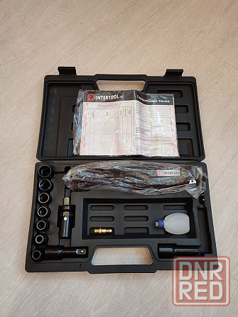 Гайковерт угловой пневмо в кейсе +набор головок 1/2 INTERTOOL PT 1110 Запорожье - изображение 4