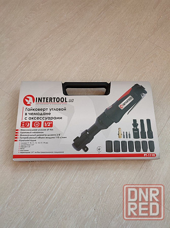Гайковерт угловой пневмо в кейсе +набор головок 1/2 INTERTOOL PT 1110 Запорожье - изображение 7