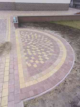 Укладка тротуарной,  дорожной плитки под ключ. Запорожье