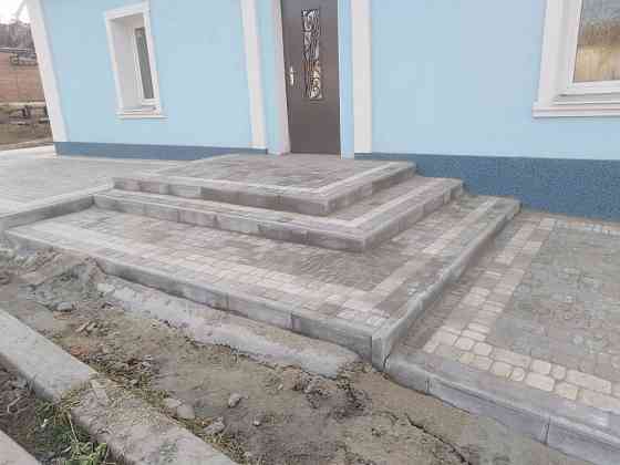 Укладка тротуарной,  дорожной плитки под ключ. Запорожье