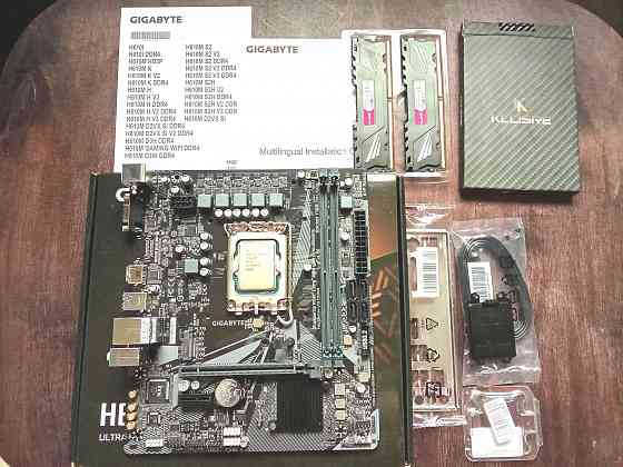 Комплект I3 12100f+Gigabyte H610M H V3, 32гб DDR4 Макеевка