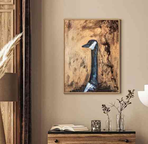 LOFT Картина "Гусь" на холсте (без рамы) Донецк