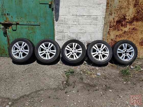 литые диски Hyundai Sonata V с летней резиной Донецк