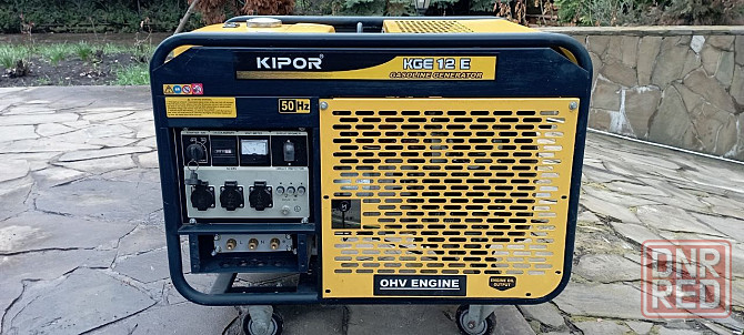 Продам генератор KIPOR KGE12E - бензиновый, однофазный, мощностью 9,5 кВт, Донецк - изображение 4