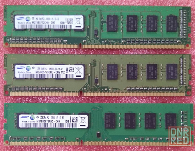 DDR3 2Gb 1333MHz (PC3-10600) Samsung - Возможен обмен на 6шт нерабочих модулей оперативной памяти Донецк - изображение 1