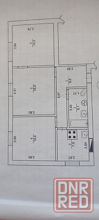 Продам 3-х комнатную квартиру, Пролетарский район (ш. 6 капитальная, остановка "больница") Донецк - изображение 9